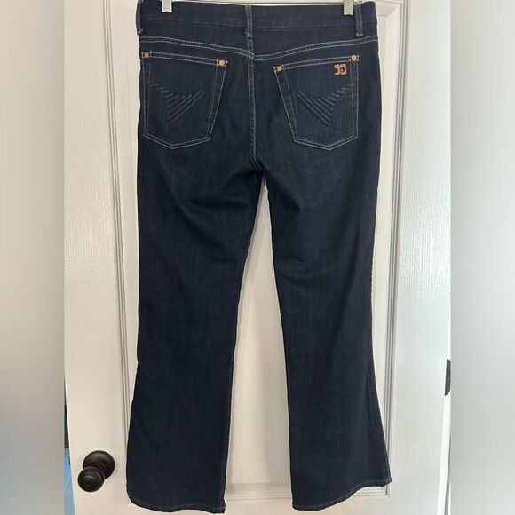 Joe's Jeans The Muse Mid Rise Women’s Flare  Leg Dark Blue Denim Jeans Size 31 - Picture 2 of 11